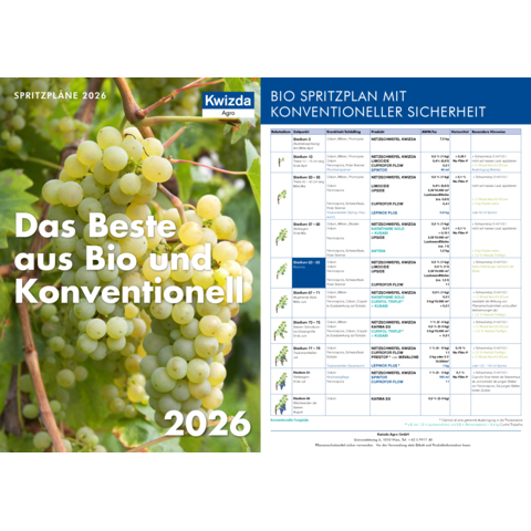 Hybrider Spritzplan Weinbau - Das Beste aus Bio und Konventionell 2026